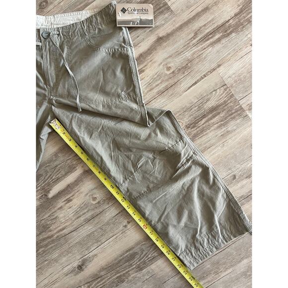 NWT Columbia Women Arch Cape Remix Cargo Capri Olive Green Sz Large Lightweight - Picture 4 of 9